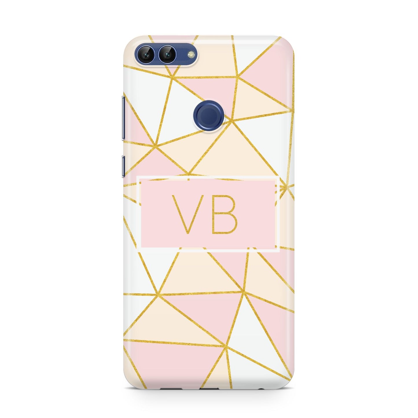 Personalised Gold Initials Geometric Huawei P Smart Case