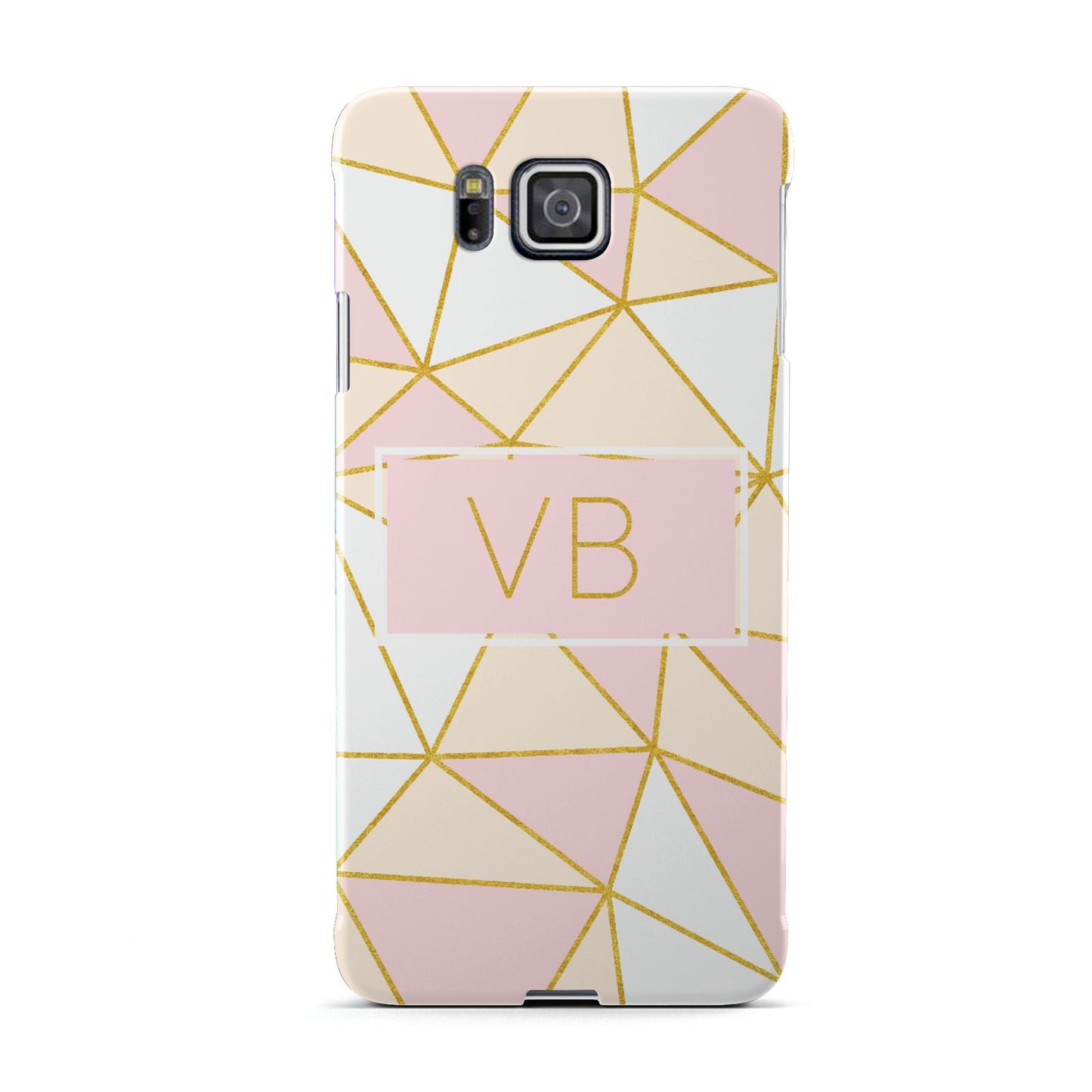 Personalised Gold Initials Geometric Samsung Galaxy Alpha Case