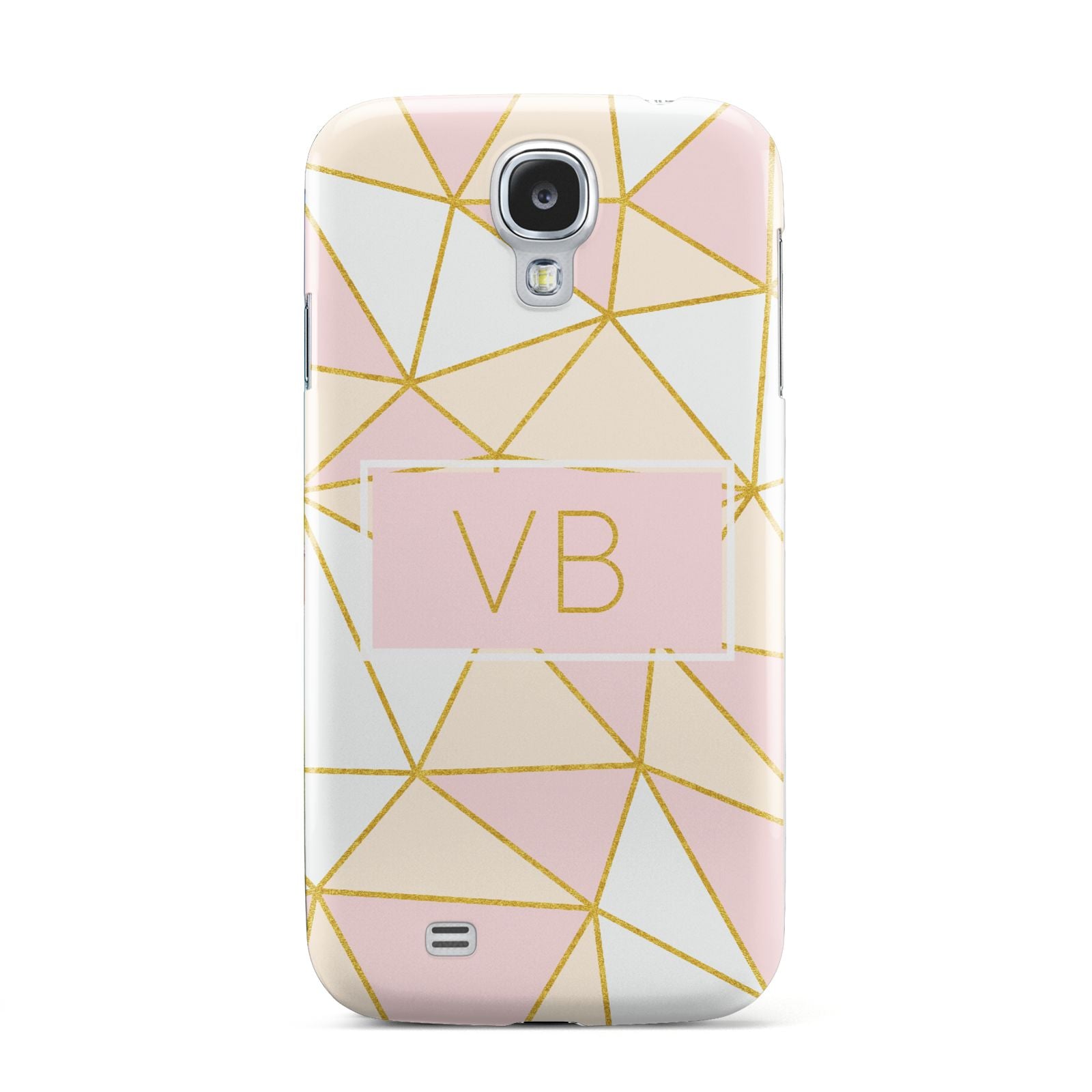 Personalised Gold Initials Geometric Samsung Galaxy S4 Case