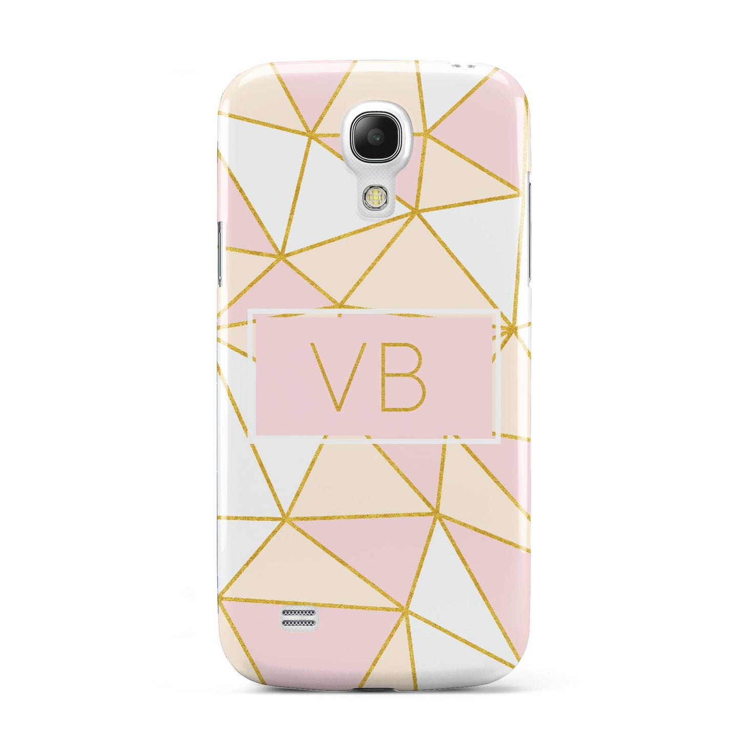 Personalised Gold Initials Geometric Samsung Galaxy S4 Mini Case