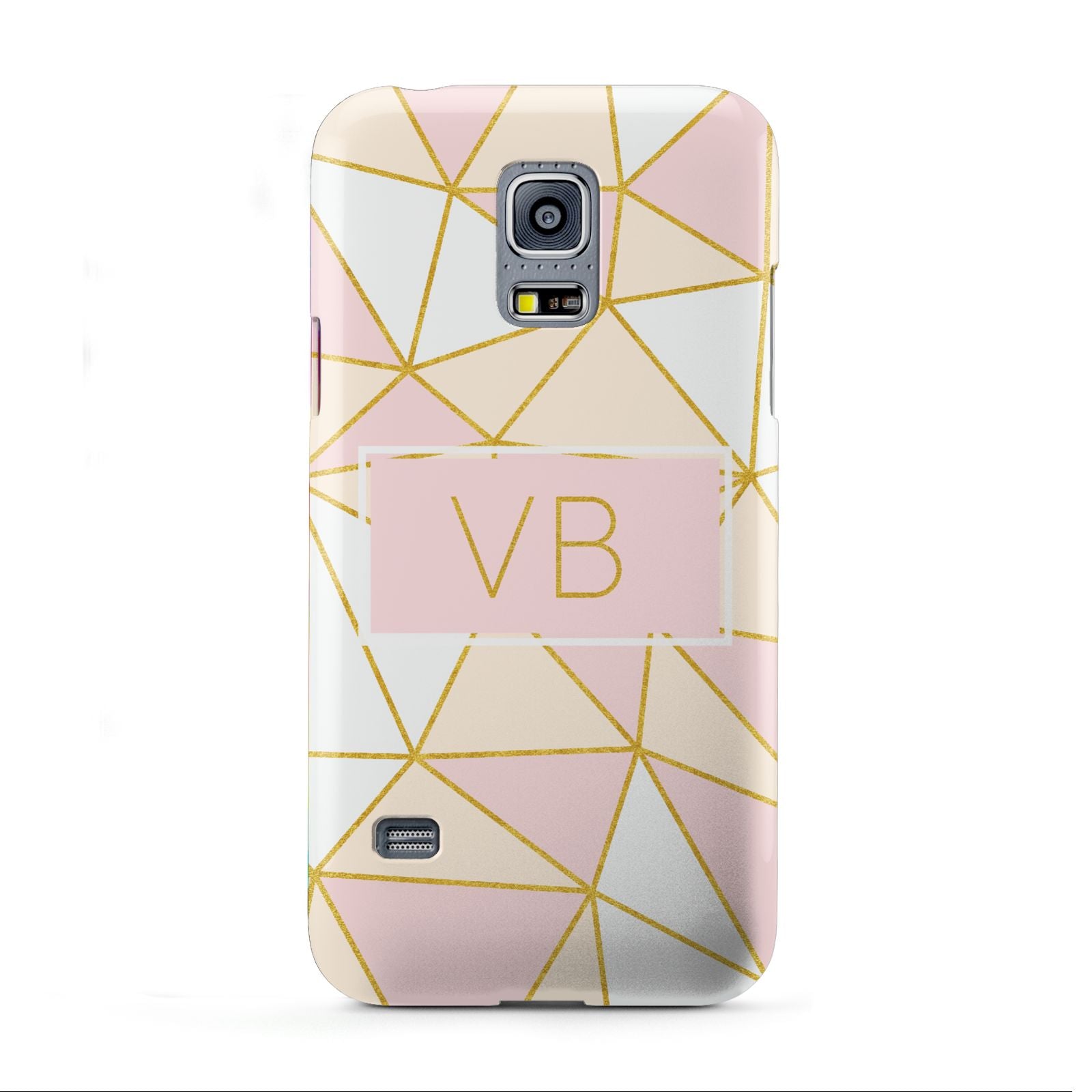 Personalised Gold Initials Geometric Samsung Galaxy S5 Mini Case