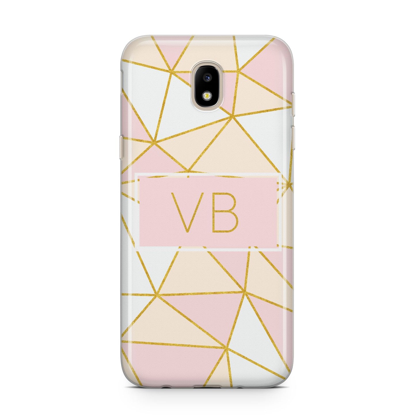 Personalised Gold Initials Geometric Samsung J5 2017 Case