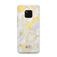 Personalised Gold Marble Initials Huawei Mate 20 Pro Phone Case
