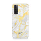 Personalised Gold Marble Initials Huawei P Smart 2021