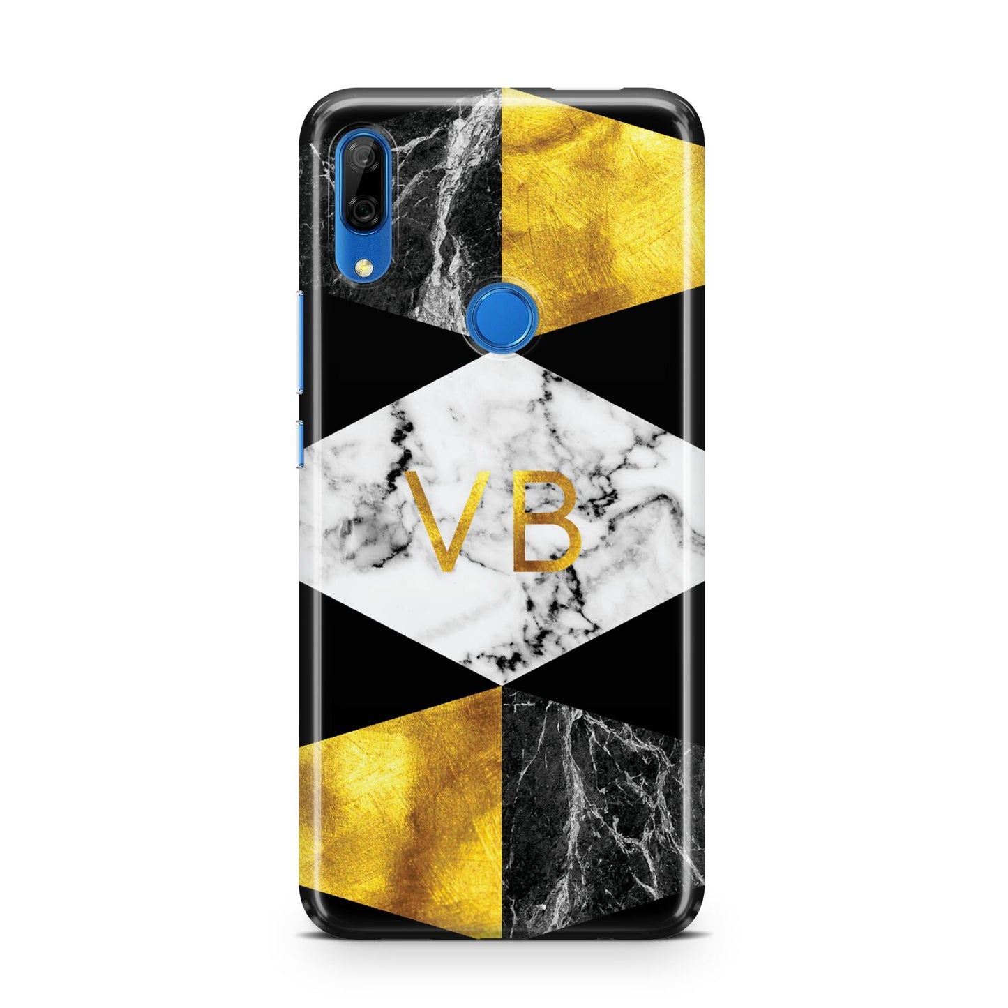 Personalised Gold Marble Initials Huawei P Smart Z