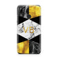 Personalised Gold Marble Initials Huawei Y7 2019