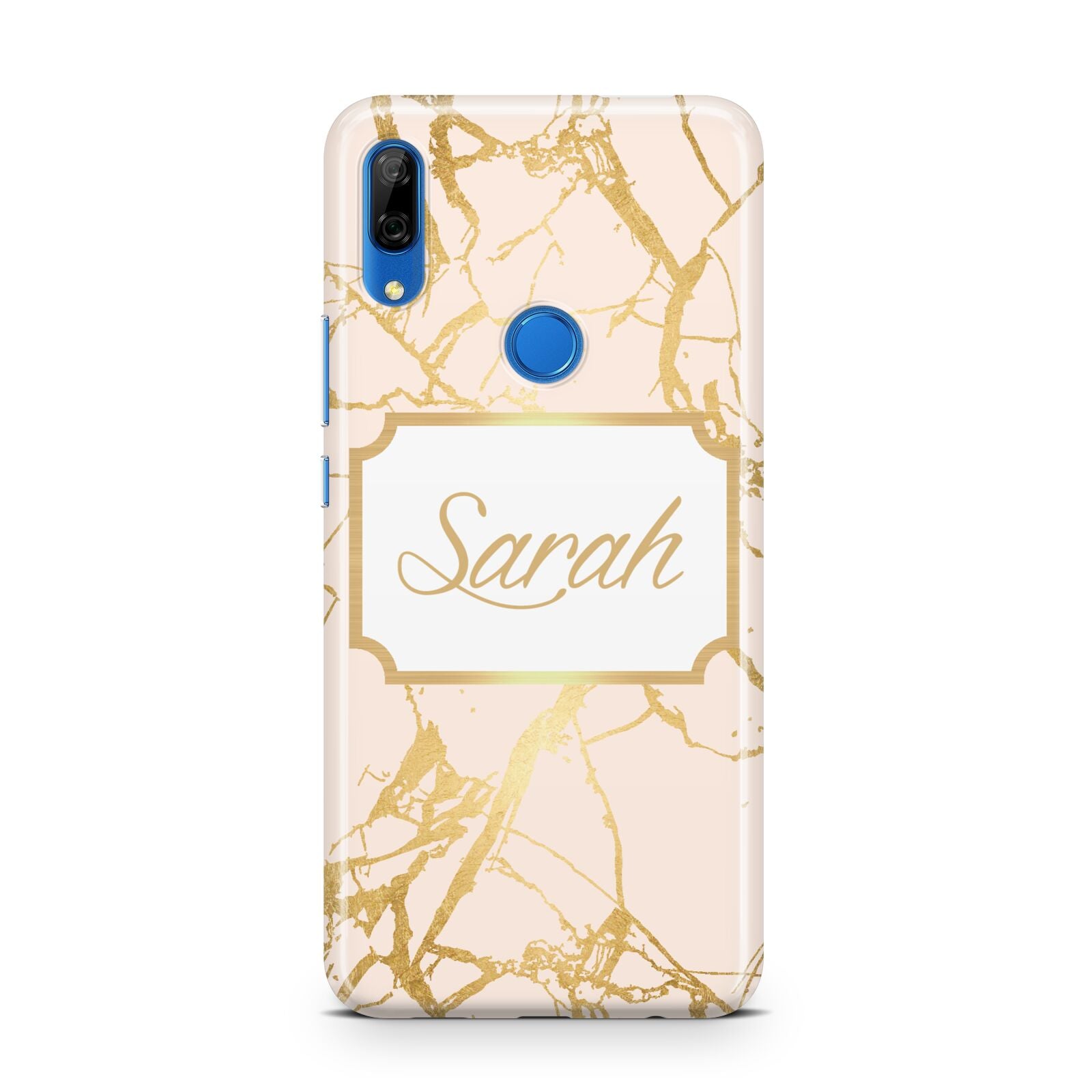 Personalised Gold Marble Pink Name Huawei P Smart Z
