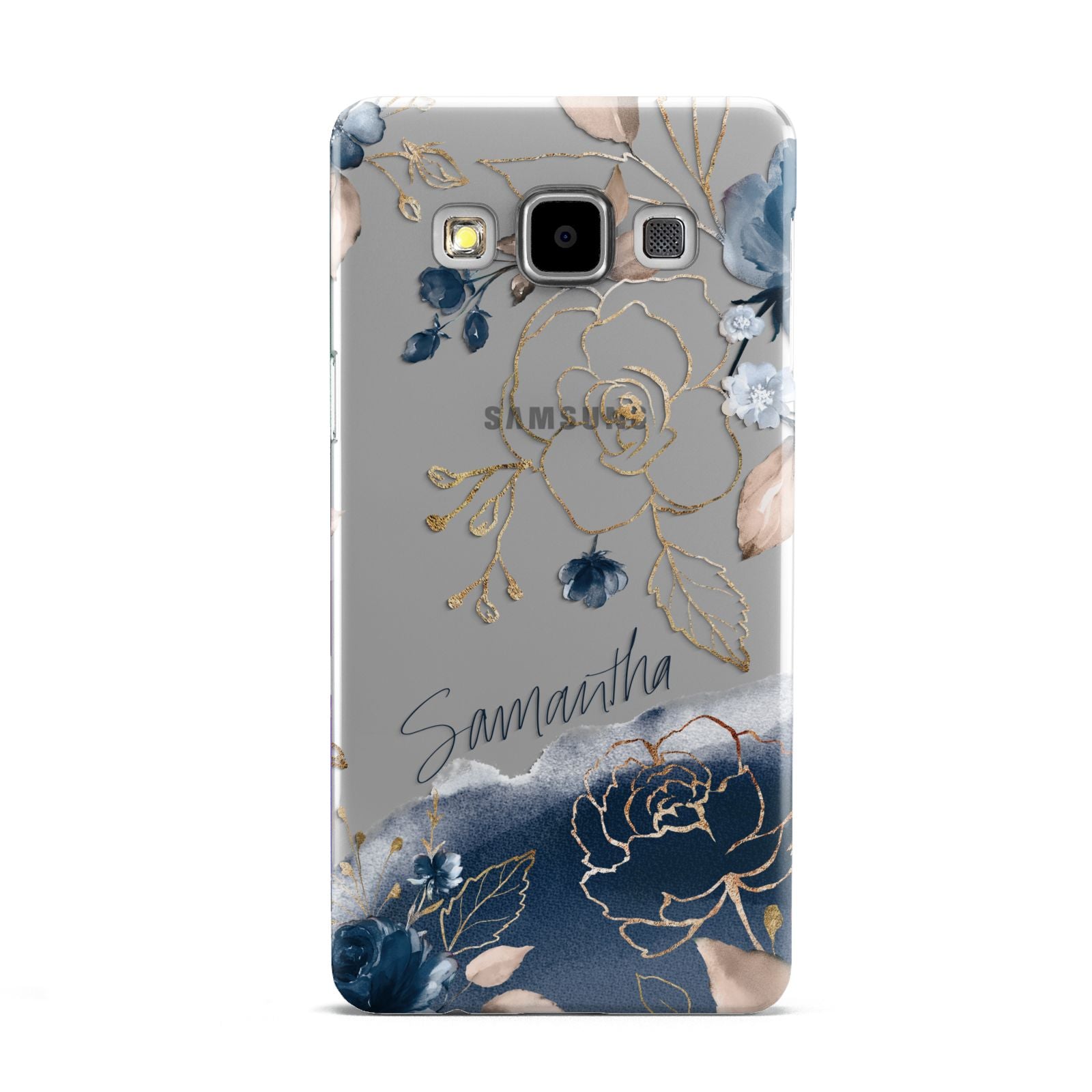 Personalised Gold Peonies Samsung Galaxy A5 Case