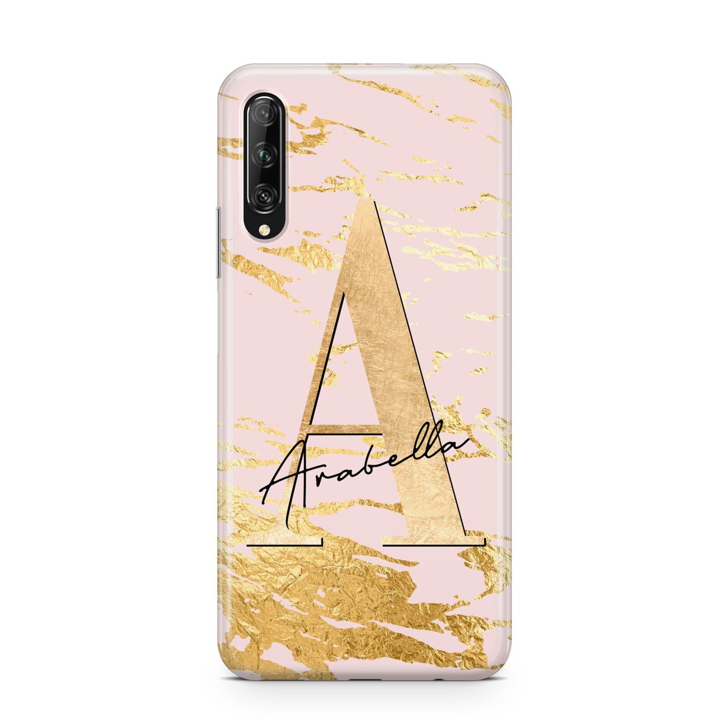 Personalised Gold Pink Marble Huawei P Smart Pro 2019