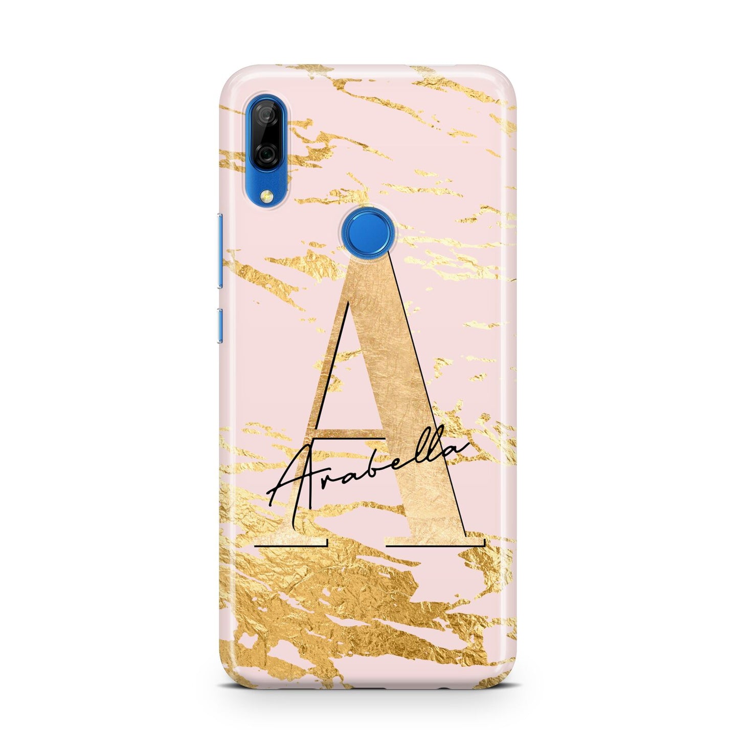 Personalised Gold Pink Marble Huawei P Smart Z