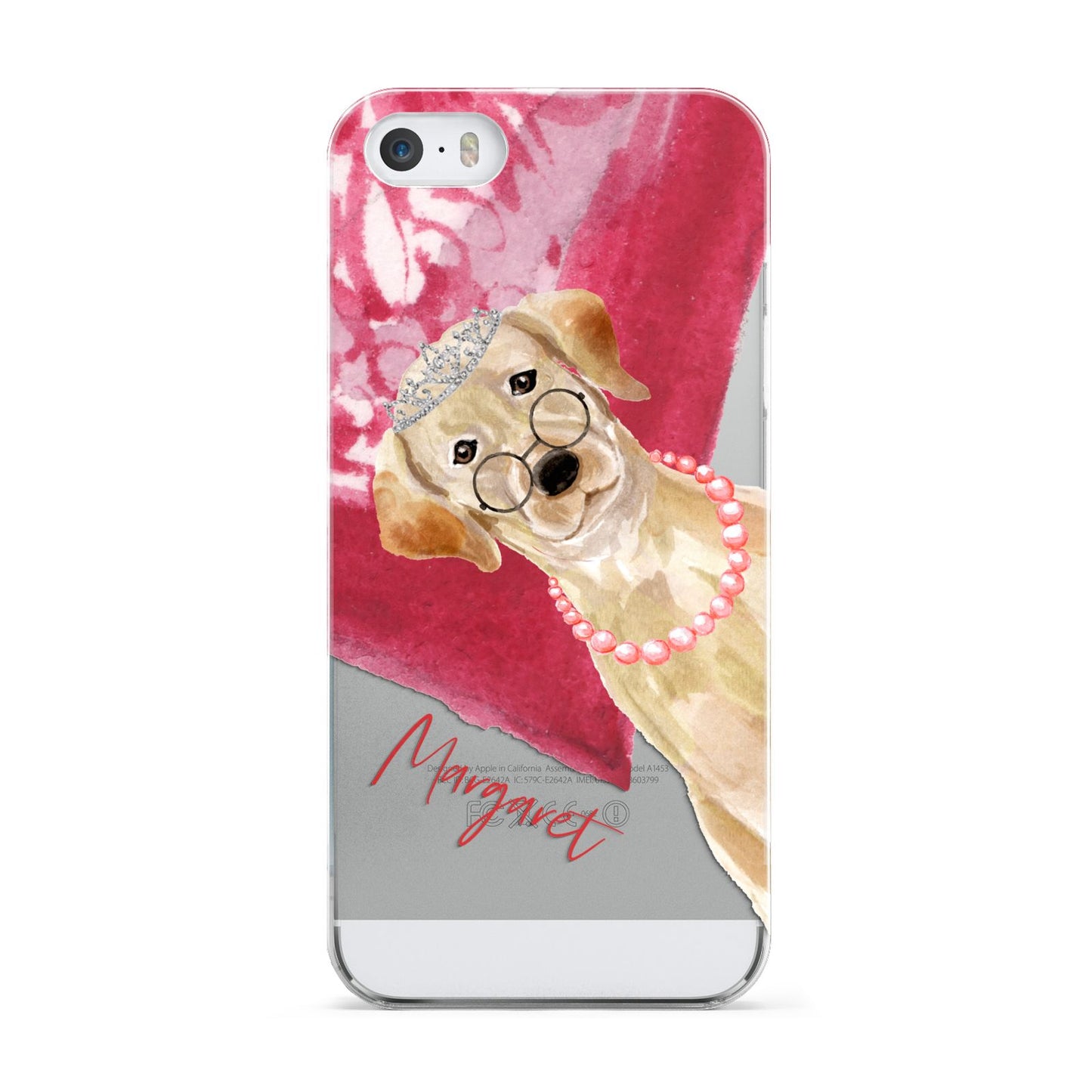 Personalised Golden Labrador Apple iPhone 5 Case