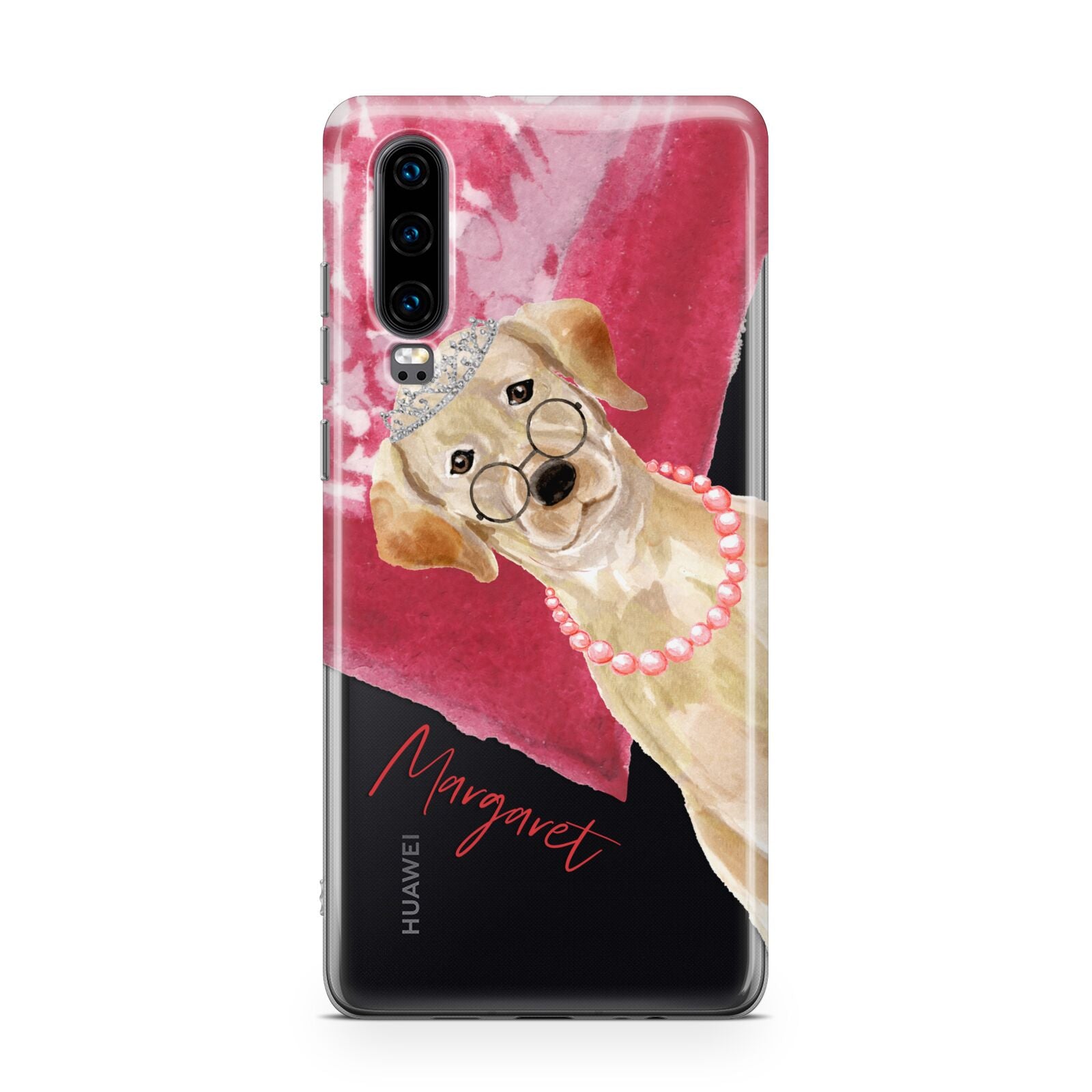 Personalised Golden Labrador Huawei P30 Phone Case