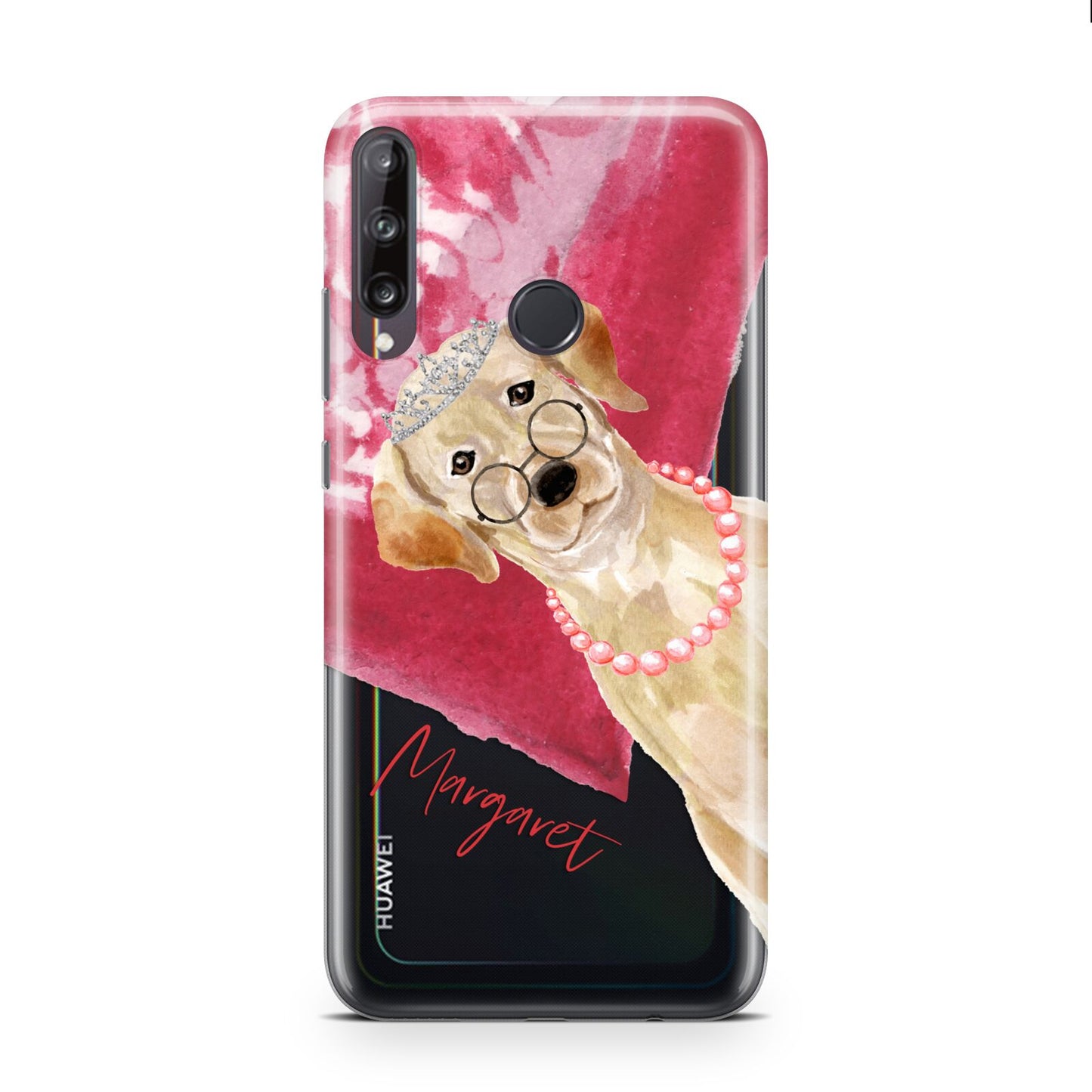 Personalised Golden Labrador Huawei P40 Lite E Phone Case