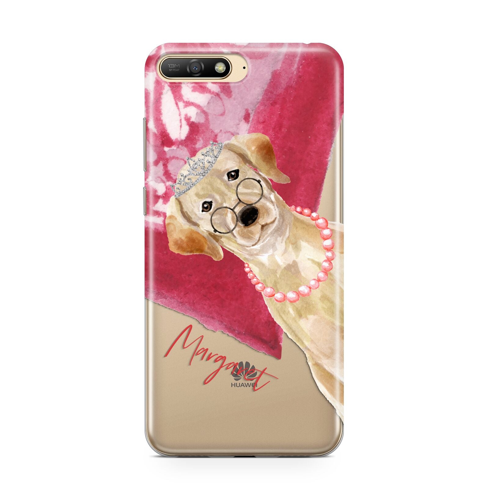 Personalised Golden Labrador Huawei Y6 2018