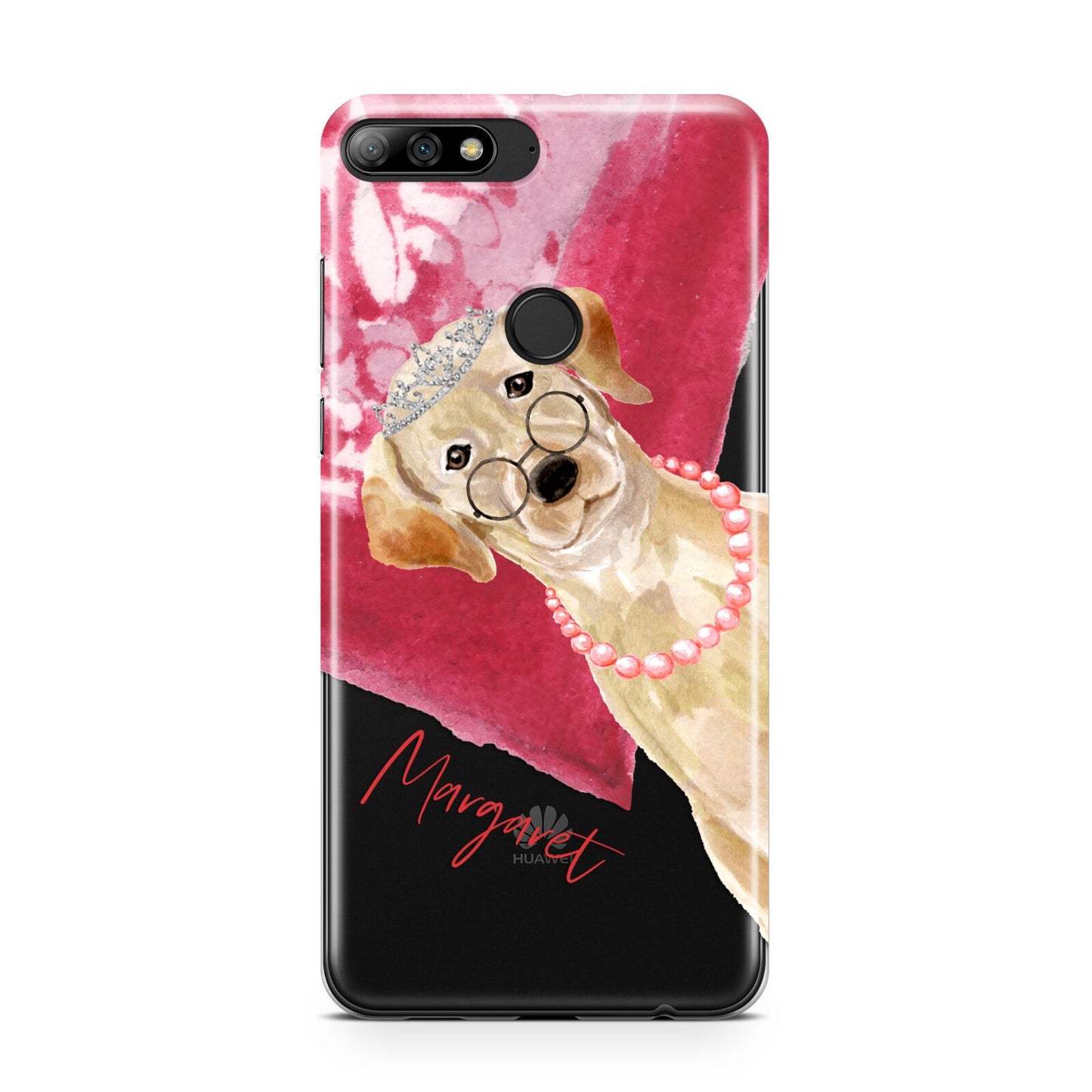 Personalised Golden Labrador Huawei Y7 2018