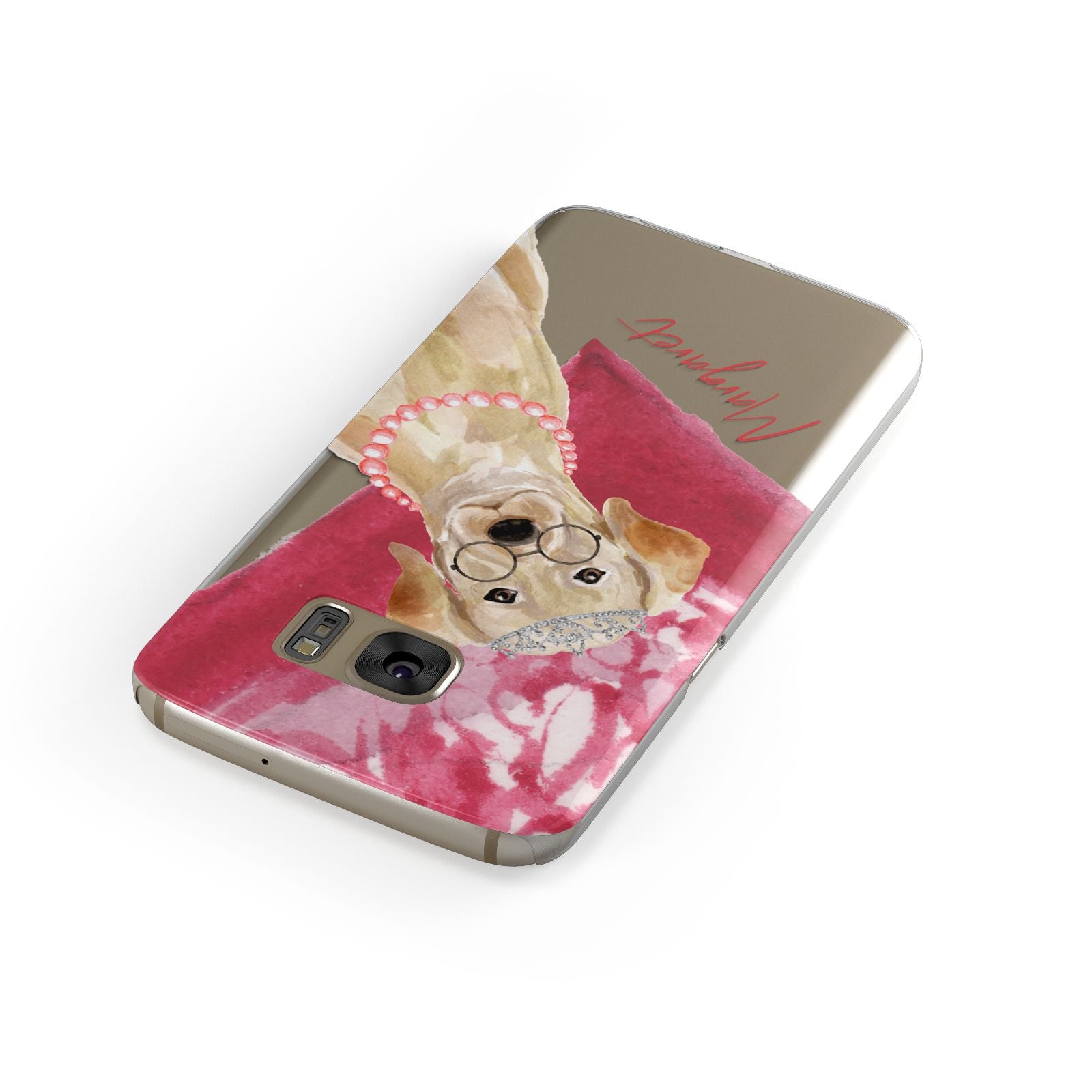 Personalised Golden Labrador Samsung Galaxy Case Front Close Up