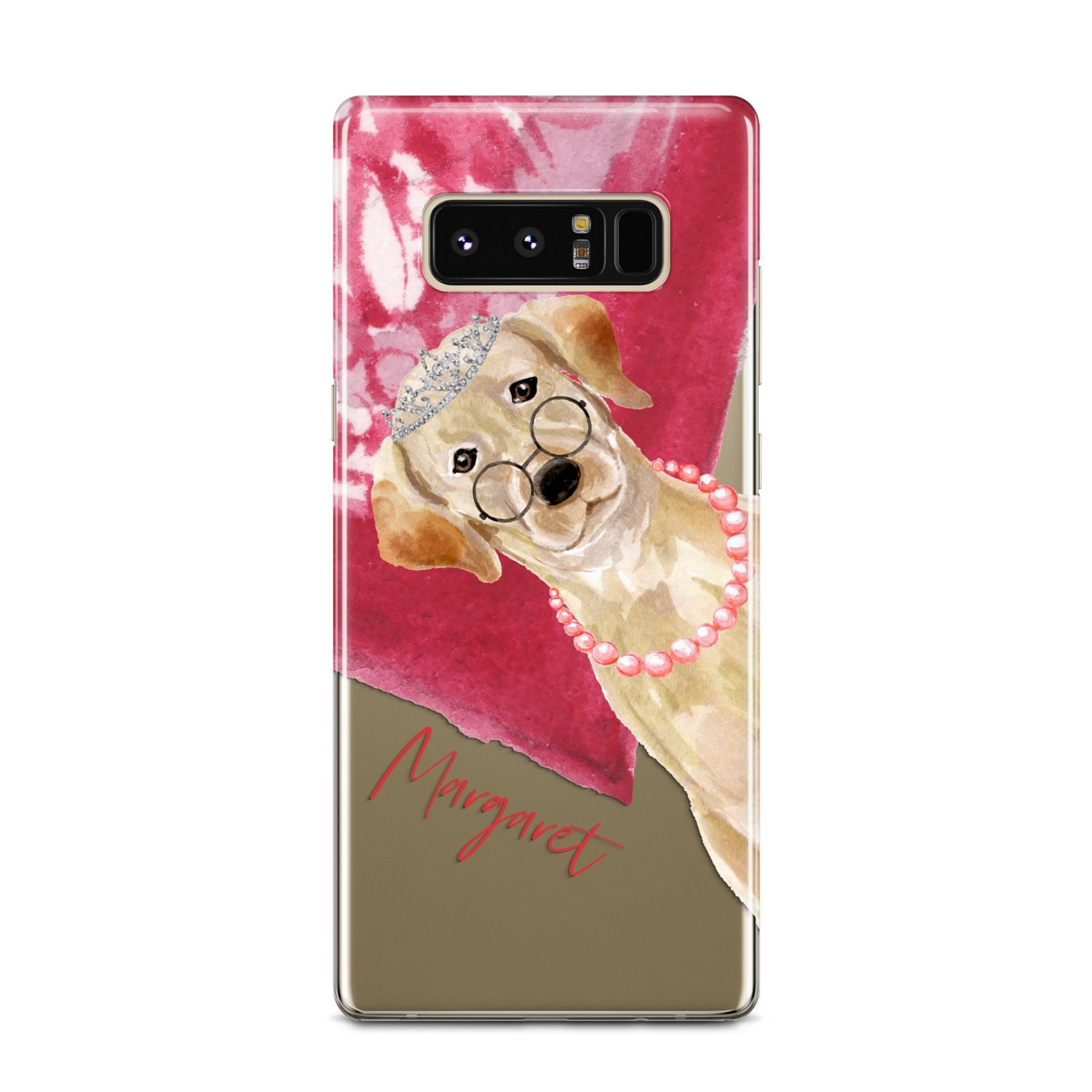 Personalised Golden Labrador Samsung Galaxy Note 8 Case