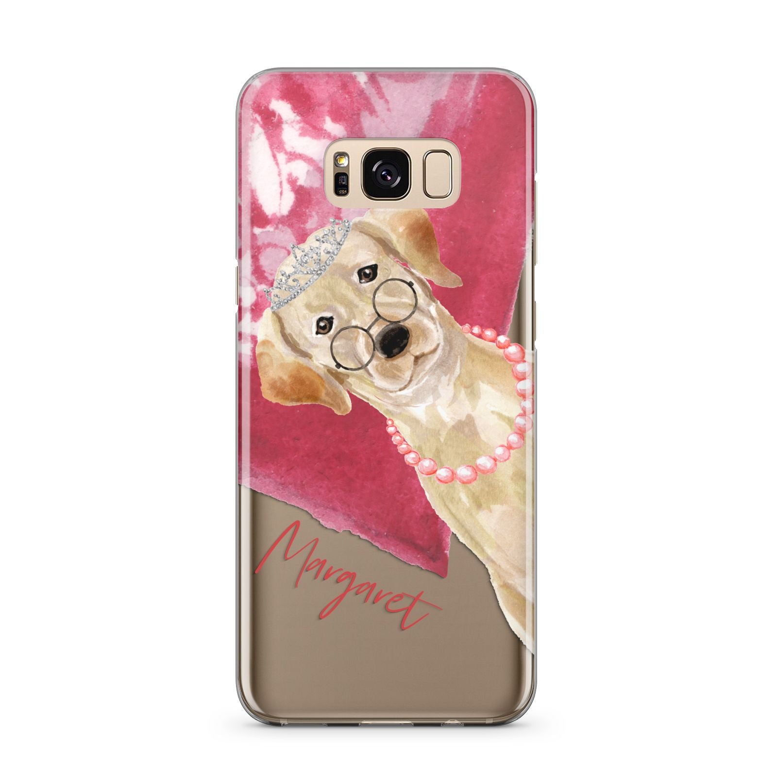 Personalised Golden Labrador Samsung Galaxy S8 Plus Case