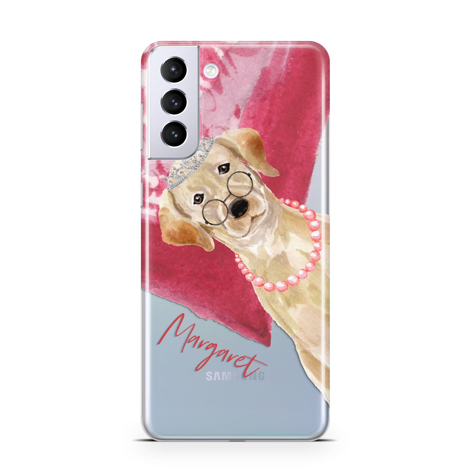 Personalised Golden Labrador Samsung S21 Plus Case