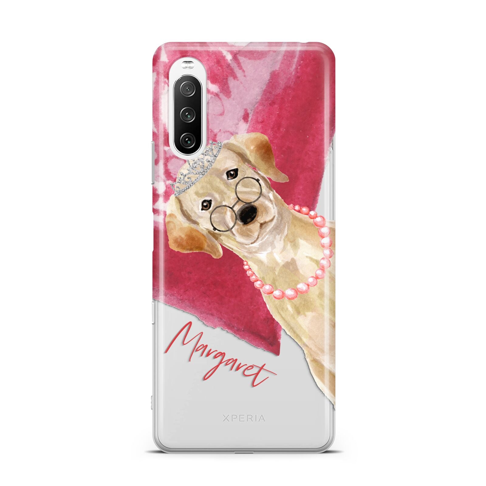 Personalised Golden Labrador Sony Xperia 10 III Case