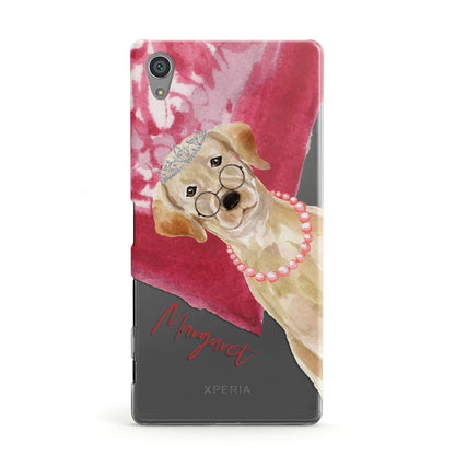 Personalised Golden Labrador Sony Xperia Case