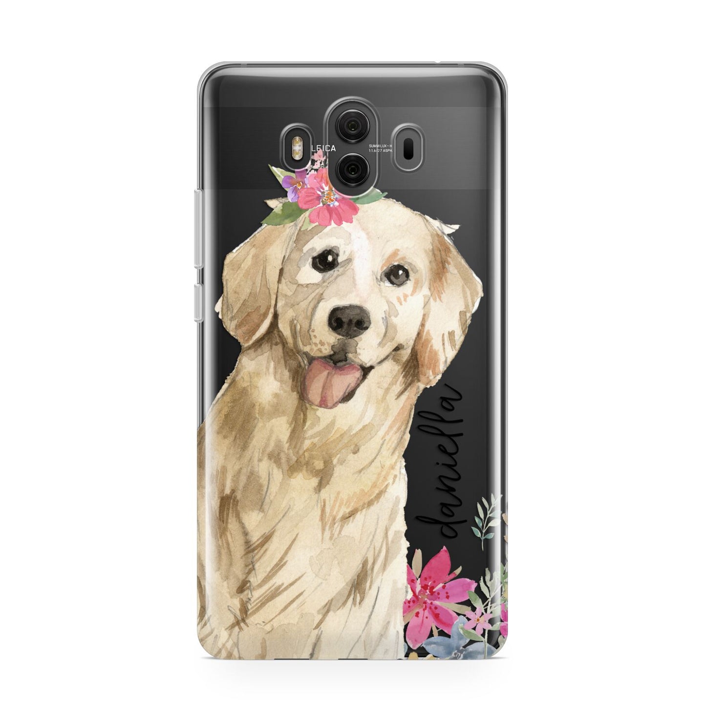 Personalised Golden Retriever Dog Huawei Mate 10 Protective Phone Case