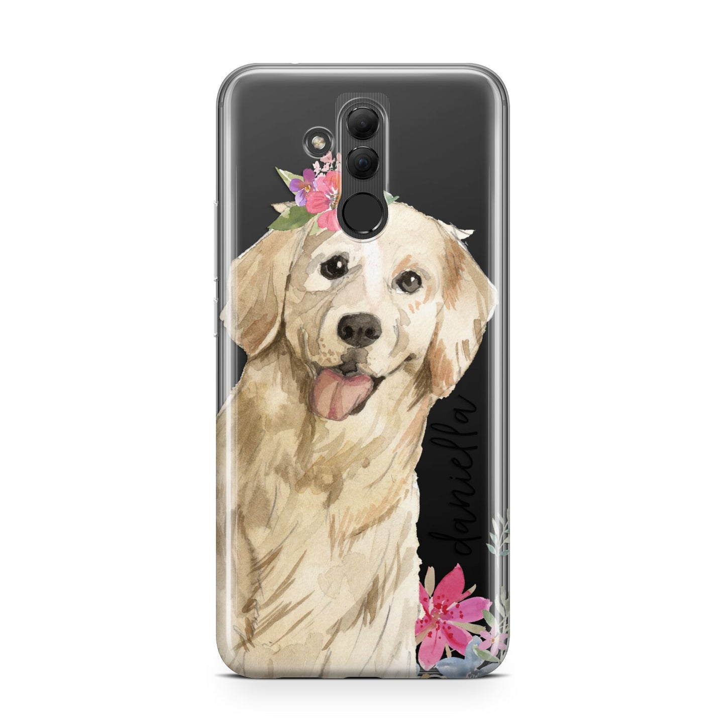 Personalised Golden Retriever Dog Huawei Mate 20 Lite