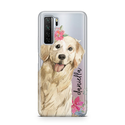 Personalised Golden Retriever Dog Huawei P40 Lite 5G Phone Case