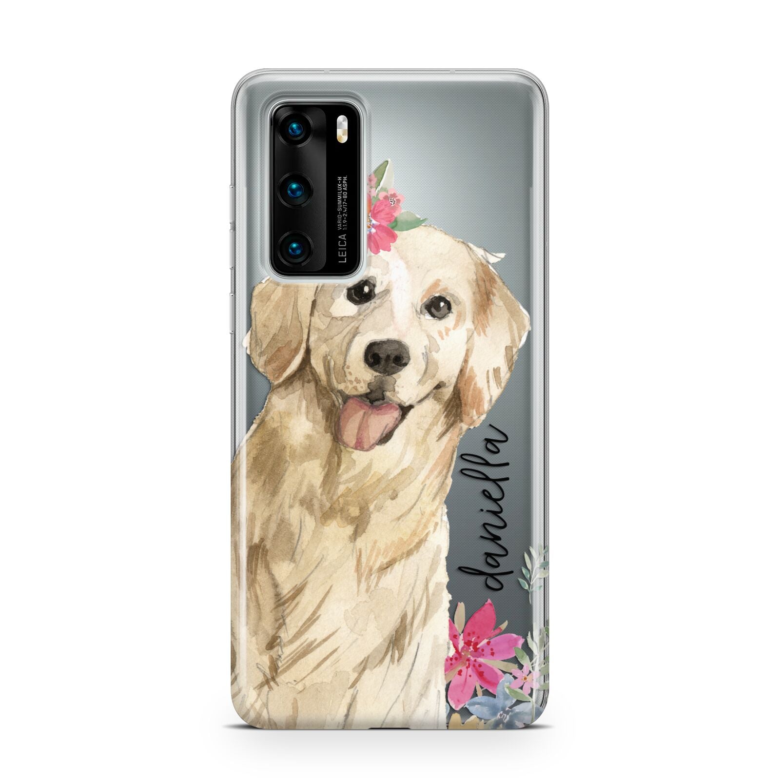 Personalised Golden Retriever Dog Huawei P40 Phone Case