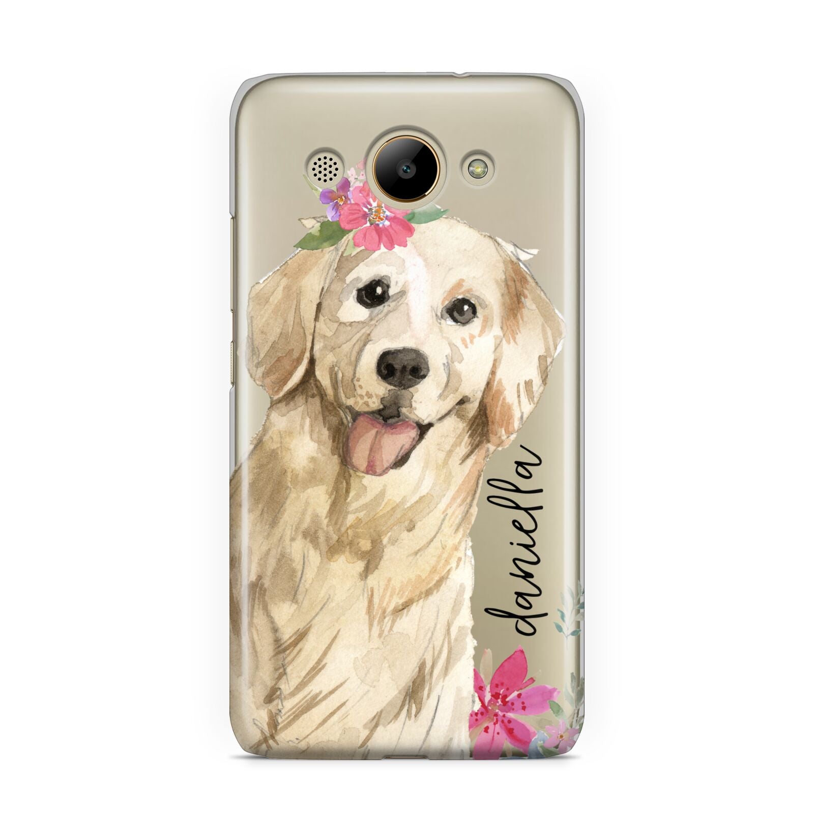 Personalised Golden Retriever Dog Huawei Y3 2017