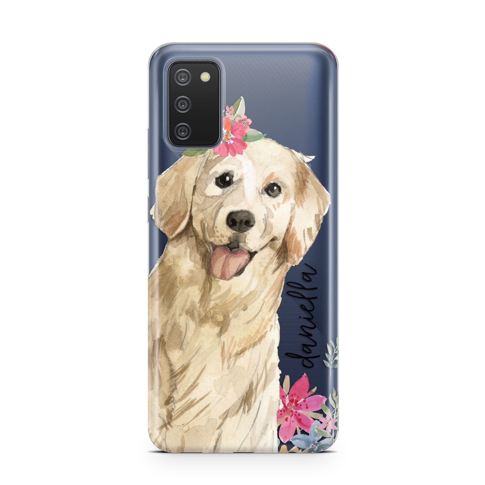 Personalised Golden Retriever Dog Samsung A02s Case