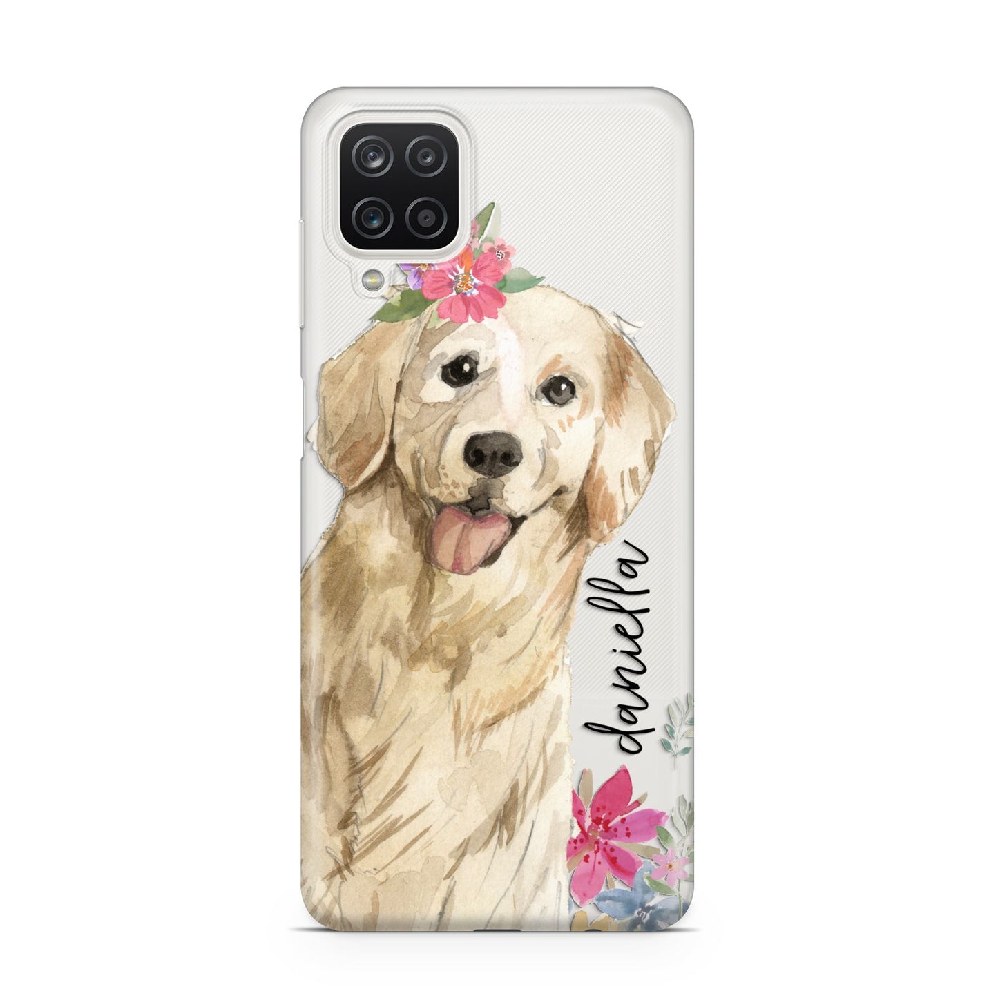 Personalised Golden Retriever Dog Samsung A12 Case