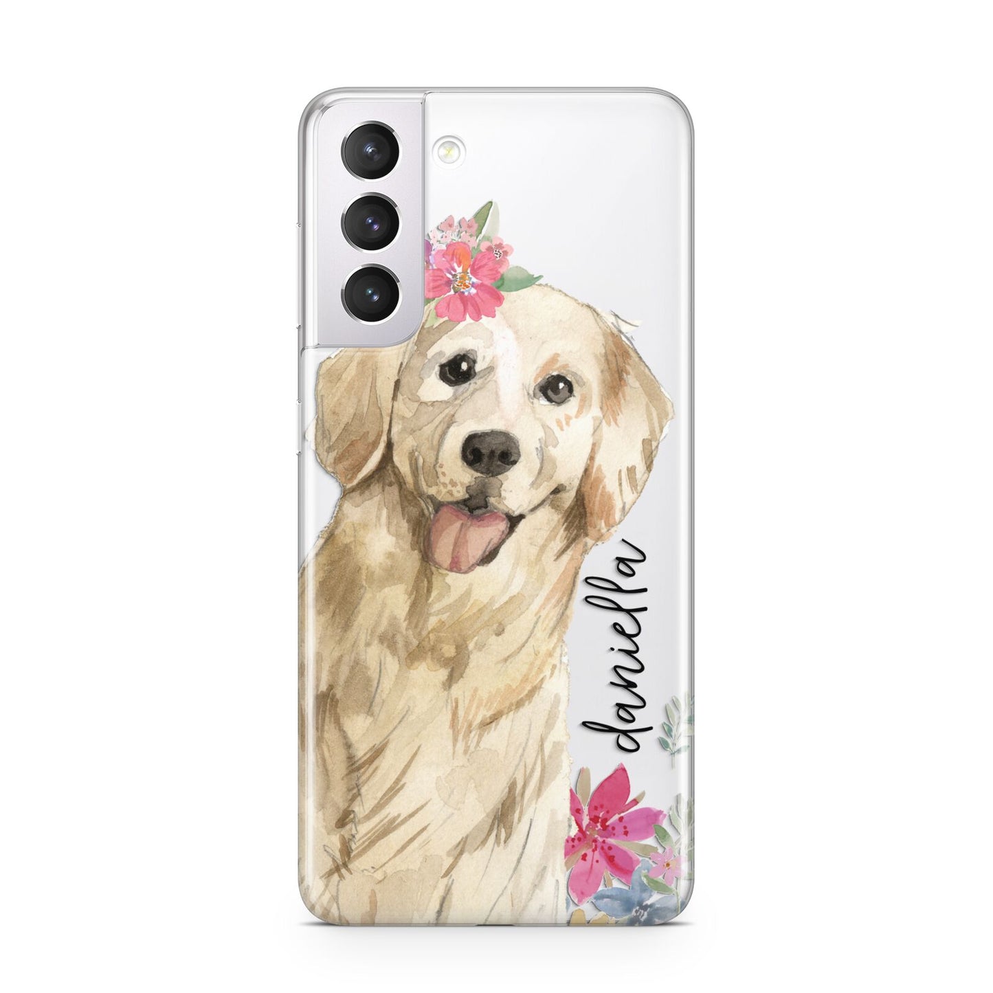 Personalised Golden Retriever Dog Samsung S21 Case