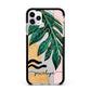 Personalised Golden Tropics Apple iPhone 11 Pro Max in Silver with Black Impact Case