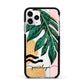 Personalised Golden Tropics Apple iPhone 11 Pro in Silver with Black Impact Case