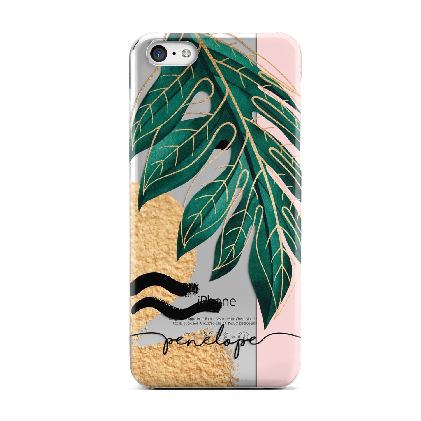 Personalised Golden Tropics Apple iPhone 5c Case