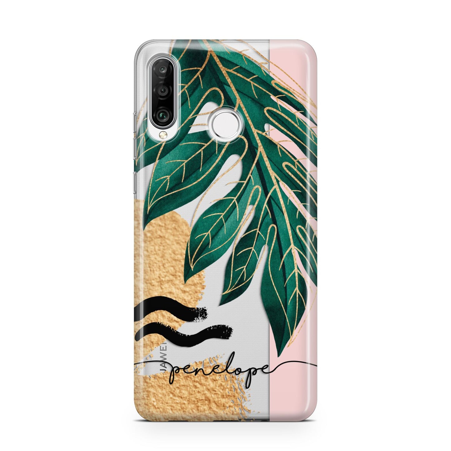 Personalised Golden Tropics Huawei P30 Lite Phone Case