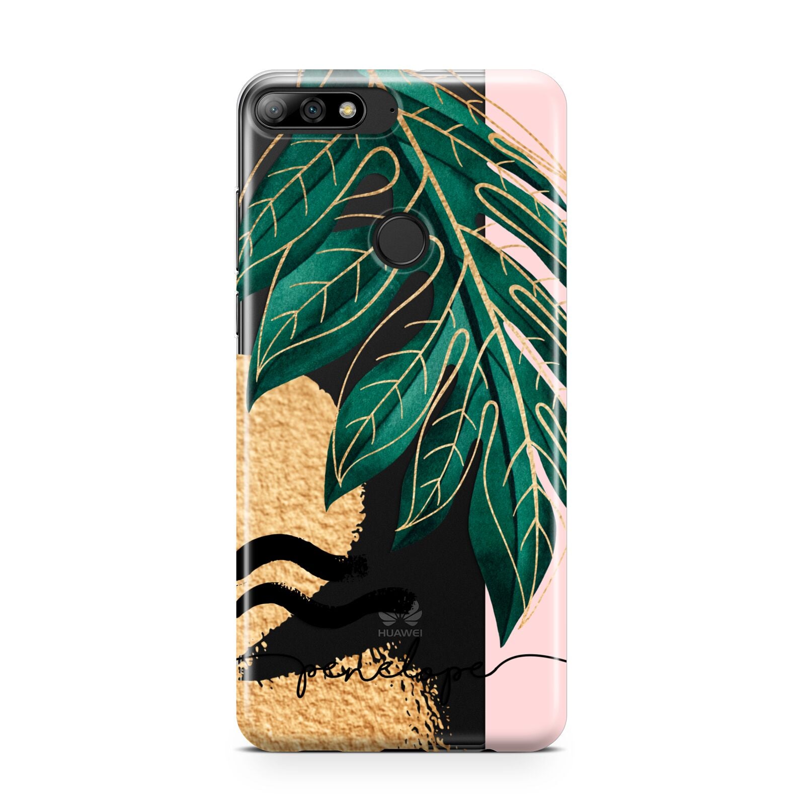 Personalised Golden Tropics Huawei Y7 2018