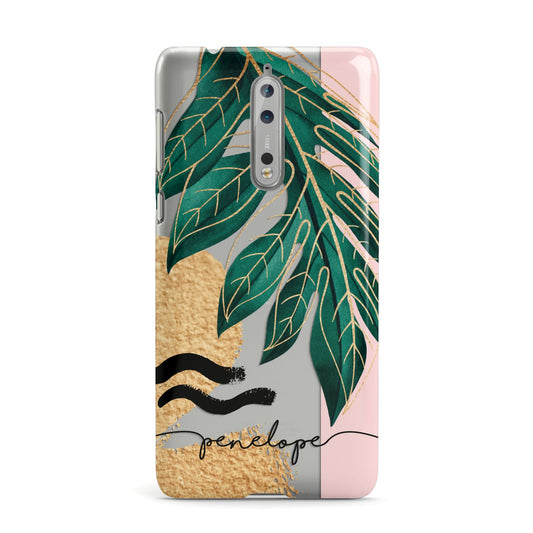 Personalised Golden Tropics Nokia Case