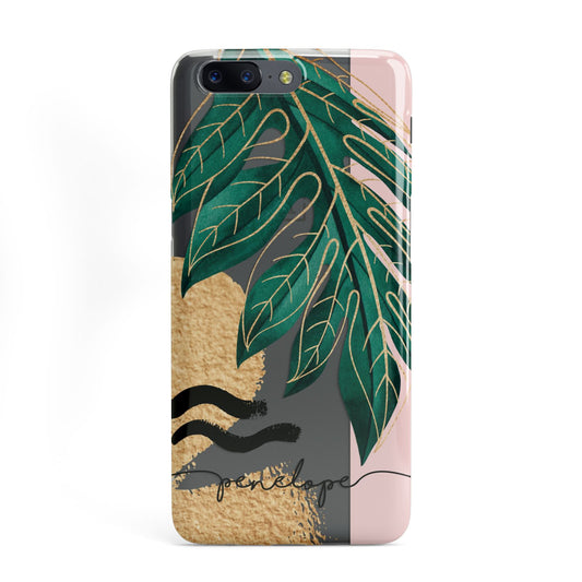 Personalised Golden Tropics OnePlus Case