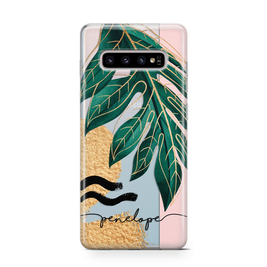 Personalised Golden Tropics Protective Samsung Galaxy Case