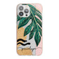 Personalised Golden Tropics iPhone 13 Pro Max TPU Impact Case with Pink Edges