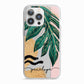 Personalised Golden Tropics iPhone 13 Pro TPU Impact Case with White Edges