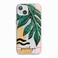Personalised Golden Tropics iPhone 13 TPU Impact Case with White Edges