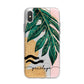 Personalised Golden Tropics iPhone X Bumper Case on Silver iPhone Alternative Image 1