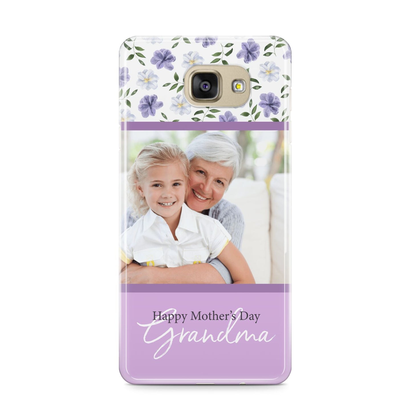 Personalised Grandma Mother s Day Samsung Galaxy A9 2016 Case on gold phone