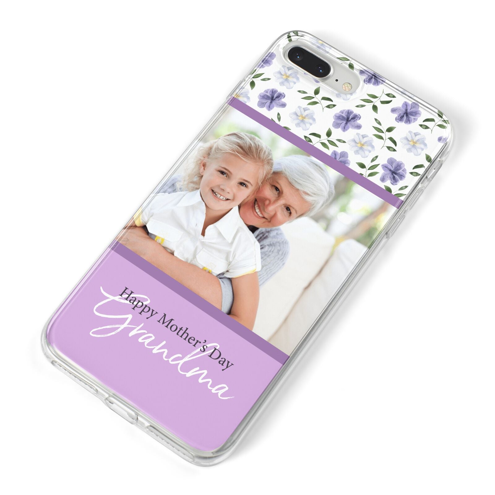 Personalised Grandma Mother s Day iPhone 8 Plus Bumper Case on Silver iPhone Alternative Image