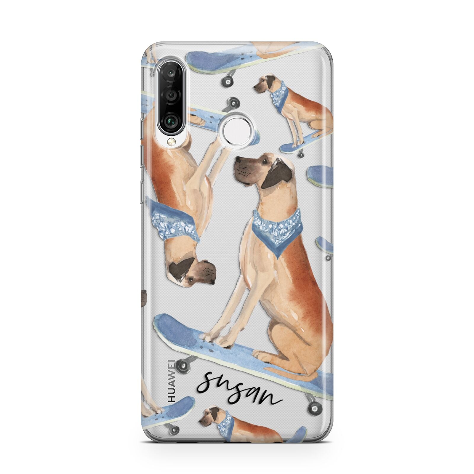 Personalised Great Dane Huawei P30 Lite Phone Case