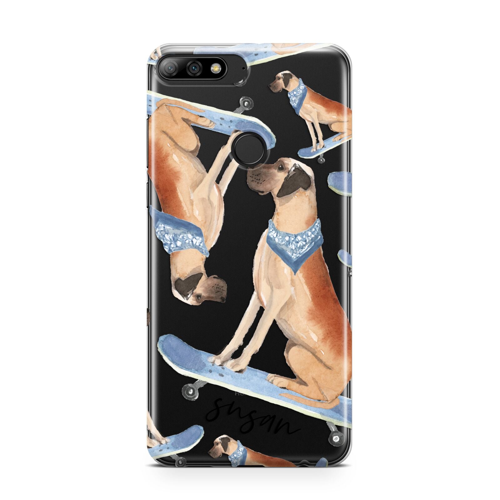 Personalised Great Dane Huawei Y7 2018