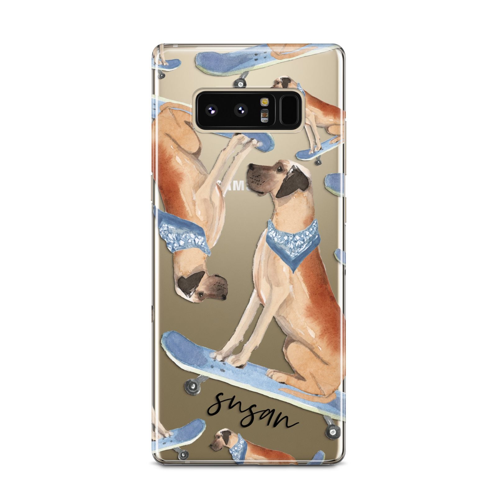 Personalised Great Dane Samsung Galaxy Note 8 Case